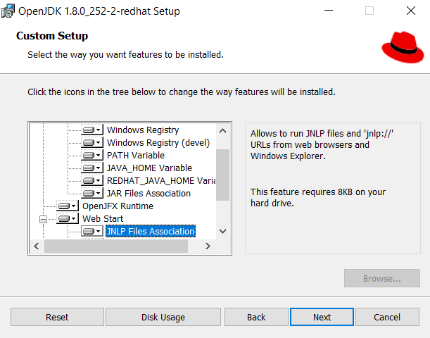 RedHat JDK install